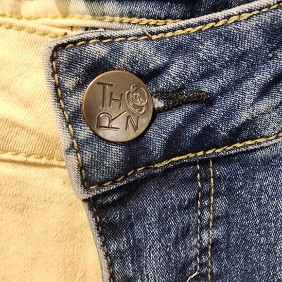 THORN Two Tones High Rise Skinny Jeans Size 8 - Picture 3 of 14